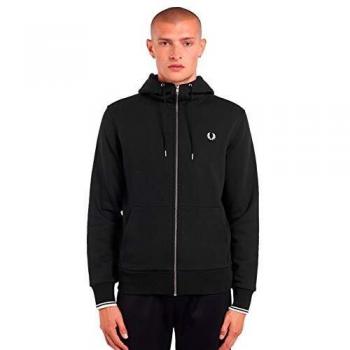 Fred Perry Men's Zip Hoodie - Black, Size Small