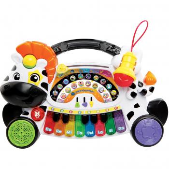 VTech- Remi la Cebra marchosa Piano Aprende Música Notas E Instrumentos con Teclado Interactivo, Multicolor, Talla Única