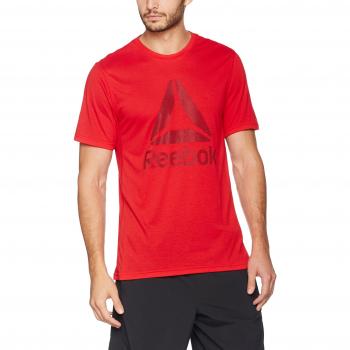 Reebok Wor Supremium 2.0 Tee Bl Camiseta, Hombre, Rojo