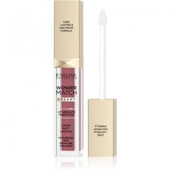 Eveline Cosmetics Wonder Match Long-Lasting Matte Liquid Lipstick with Hyaluronic Acid - Shade 08 Cashmere Rose 6.8 ml