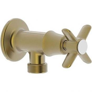 Grifo Empotrado TRES Clasic de 1 Agua para Lavadora Color Latón Viejo Mate 24250001LM