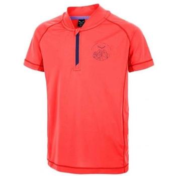 Salewa Pedroc Dry K S/S Hz Tee - Camiseta de manga corta para niño, color rojo, talla XXS