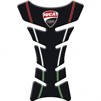 Tank Pad: Protector de tanque, resinado, 3D, para moto Ducati Carbon Italia cód. D057