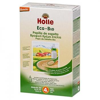 Holle Papilla de Espelta (+4 meses) - Paquete de 6 x 250 gr - Total: 1500 gr
