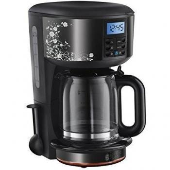 Russell Hobbs 21991-56 Legacy Floral - Cafetera de goteo, jarra de cristal, 1,25 l, pantalla LCD