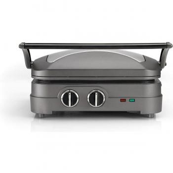 Cuisinart Griddler Elite GR47E - Parrilla multifuncional 3 en 1, placas desmontables, 1600W, antiadherente, hasta 240 °C