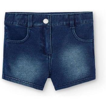 Short vaquero niña Boboli 490081 BLUE con cierre de botón y cremallera, ideal para las pequeñas fashionistas