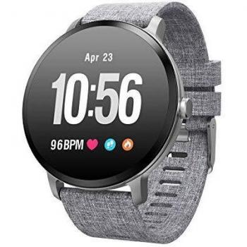 muvit iO Reloj de Actividad y Salud Health Custom Gris Canvas