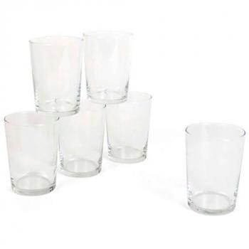Vasos de Cristal Templado Bodega - Juego de 12, 50 cl, Resistente y Ligero, Apto para Lavavajillas, 12 x 9 cm