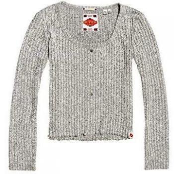 Superdry Top - Chapa para mujer, color gris gris S