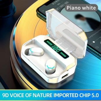 Auriculares inalámbricos Bluetooth 5.0 HiFi impermeables para Android e iOS con batería de 2200mAh, auriculares deportivos estéreo