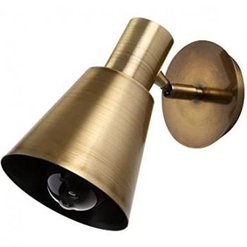 Aplique de pared WELLHOME, Estructura de metal Color Anticuario, Dimensiones 25x14x22 cm, Casquillo E27, Potencia máxima 40W
