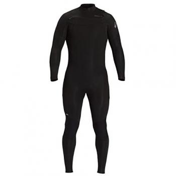 Quiksilver Everyday Sessions 4/3 Neopreno para Hombre con cremalleras en el pecho, mangas largas y grosor de 4 mm, color negro