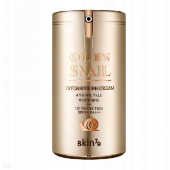 Skin79 Golden Snail Intensive BB Cream Anti-Wrinkle Whitening SPF 50 - Crema BB de Caracol Dorado con Baba de Caracol, Protección Solar SPF 50, Efecto Antienvejecimiento y Blanqueador,