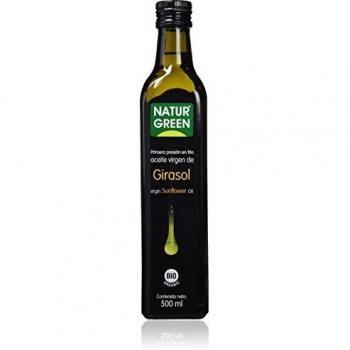 NaturGreen – Aceite de Girasol Bio, 100% Rico en Omega-3, Primera Presión – 500 ml