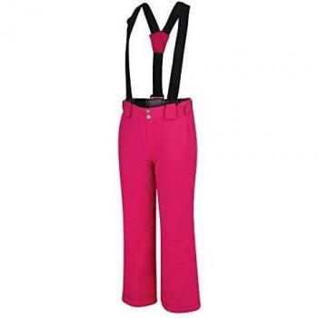 Dare2B - Pantalones de esquí y Snowboard para niños, Impermeables, Transpirables y aislados, con Cintura elástica y Polainas para Nieve, Color Rosa ciber 11-12