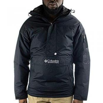 Columbia Men's Challenger Insulated Pullover Anorak Jacket - Black - XL
