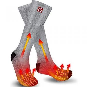 Svpro Calcetines térmicos recargables Baterías térmicas cómodas Calcetines térmicos para clima frío Caminatas, camping, calcetines de invierno para hombres y mujeres