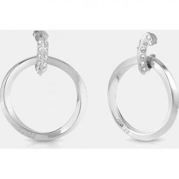 Pendientes de aro Guess Hoops Don't Lie en acero inoxidable con cristales - JUBE01488JWRHT/U