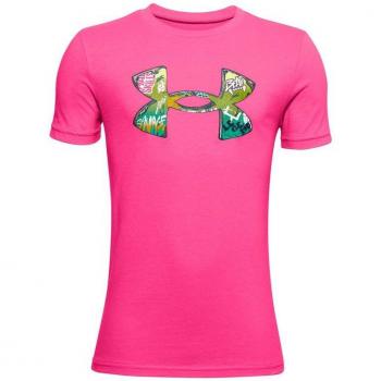 Camiseta de Manga Corta Infantil Under Armour UA Tech Rosa