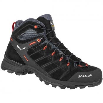 Salewa Alp Mate Mid Waterproof Hiking Boots - Men's, Black/Fluo Orange