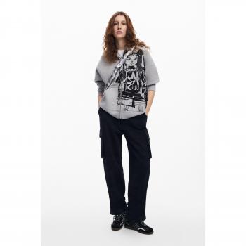 Printed Zip-Up Sweatshirt by M. Christian Lacroix