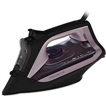 Rowenta Express Steam DW4345 plancha de vapor, suela Microsteam 350 láser, 2600 W, salida de vapor continua de 40 g/min, golpe de vapor de 200 g/min, sistema antical, antigoteo, Lila