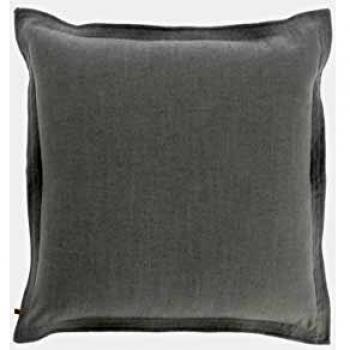 Kave Home - Funda de cojín Maelina 60 x 60 cm gris