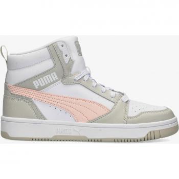Puma Zapatillas Rebound V6 Mid Juveniles Blanco-Rosa