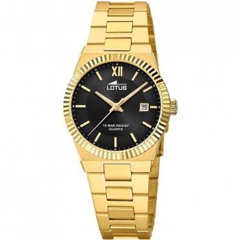 Reloj Lotus Freedom para Mujer 18840/3 de Acero Dorado con Esfera Negra