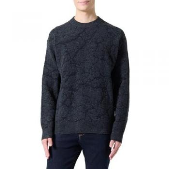 BOSS Orange Structured Pattern Sweatshirt 'Kratere' for Men - Black - Size M