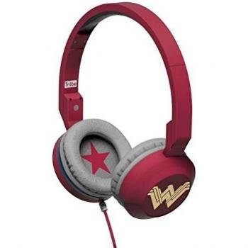 Tribe DC Comics - Auriculares on-ear con micrófono I Auriculares Cascos para Iphone, Android, Movil, PS4, XBOX, PC, Computador - diseño Wonder Woman