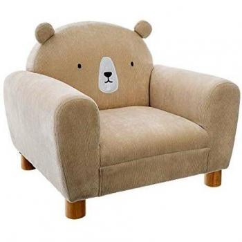 Sillón Infantil Oso con Orejas - Beige - Tela
