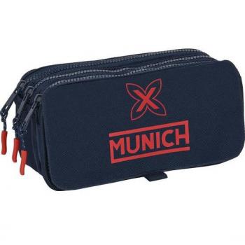 Estuche Portatodo Triple Grande Munich 'Flash' - Safta 21.5x10x8 cm