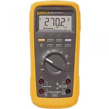 Fluke Multímetro 27-II, digital, 6000 cuentas, 1000V AC/1000V DC, 10A AC/10A DC, TRMS, CAT III/CAT IV