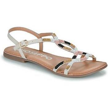 Sandalias planas Dracy para mujer en blanco de piel vegana