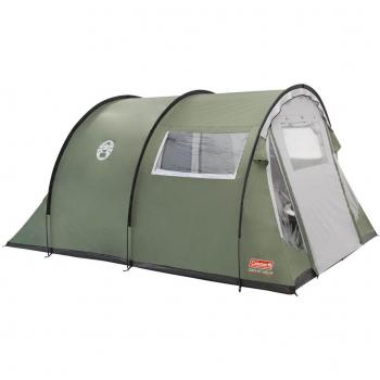 Tienda de campaña familiar Coleman Coastline 4 Deluxe para 4 personas color verde, beige y gris