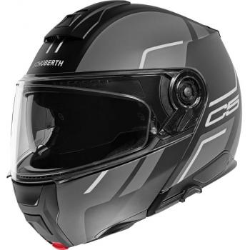 Casco Modular Schuberth C5 Master - Fibra de Vidrio y Carbono, Color Gris, Talla S