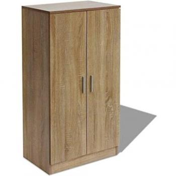 vidaXL Mueble Zapatero con 7 estantes Roble