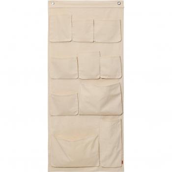 ferm LIVING Canvas XL Wall Bag, Beige, Cotton, H 160 cm
