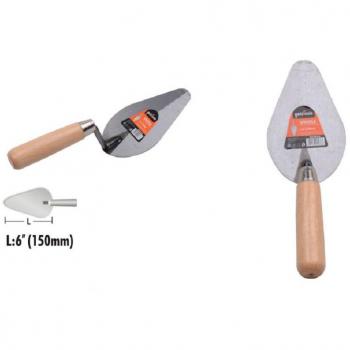 Espátula de Acero Forma Melocotón 150 mm con Mango de Madera - Herramienta 90476