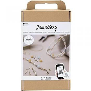 Kit de Inicio DIY Joyería con Perlas Clásicas, 14 Piezas