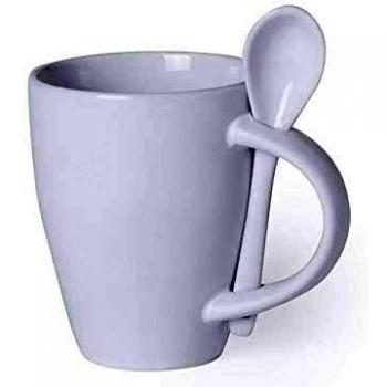 Taza con Cucharita (300 Mililitros) 145688.