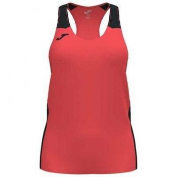 Joma Record II Women's Fluorescent Coral and Black Tank Top