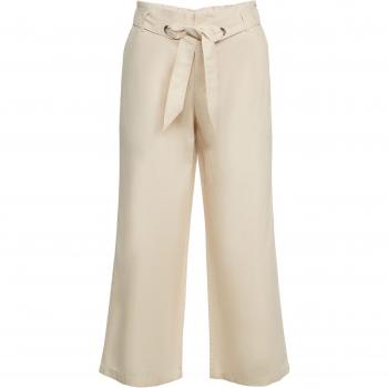 Pantalones Culotte Beige En Mezcla De Lino Y Algodón De Esprit