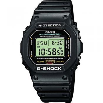 Casio G-Shock DW-5600E-1VER Reloj Digital para Hombre de Resina, Color Negro, 49mm, Dial LCD, Resistente al Agua 200m