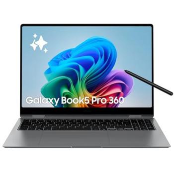 Samsung Galaxy Book5 Pro 360 - PC Portátil 16 Táctil 120Hz - Intel Core Ultra 7 - 16GB RAM - 512GB SSD - Gris Anthracita