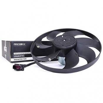 Ventilador de motor RIDEX 508R0002 para VW, AUDI y SKODA - Ventilador de radiador eléctrico Ø 345mm