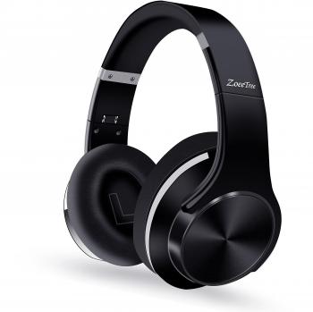 ZoeeTree H1 - Auriculares Inalámbricos Bluetooth, Cascos Bluetooth con Sonido HD y Cascos Música de Alta Fidelidad, Proporciona Micrófono Incorporado de Alta Calidad para Llamadas Manos Libres, Negro