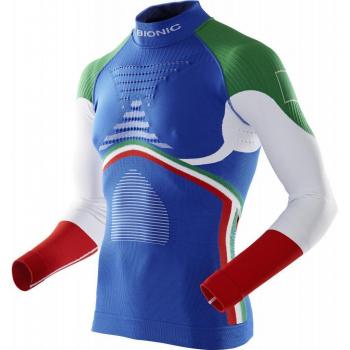 X-Bionic SKI Man Patriot ACC_EVO UW LG_LS.Turtle Neck Camiseta, Hombre, Italy FISI, Large/Extra-Large